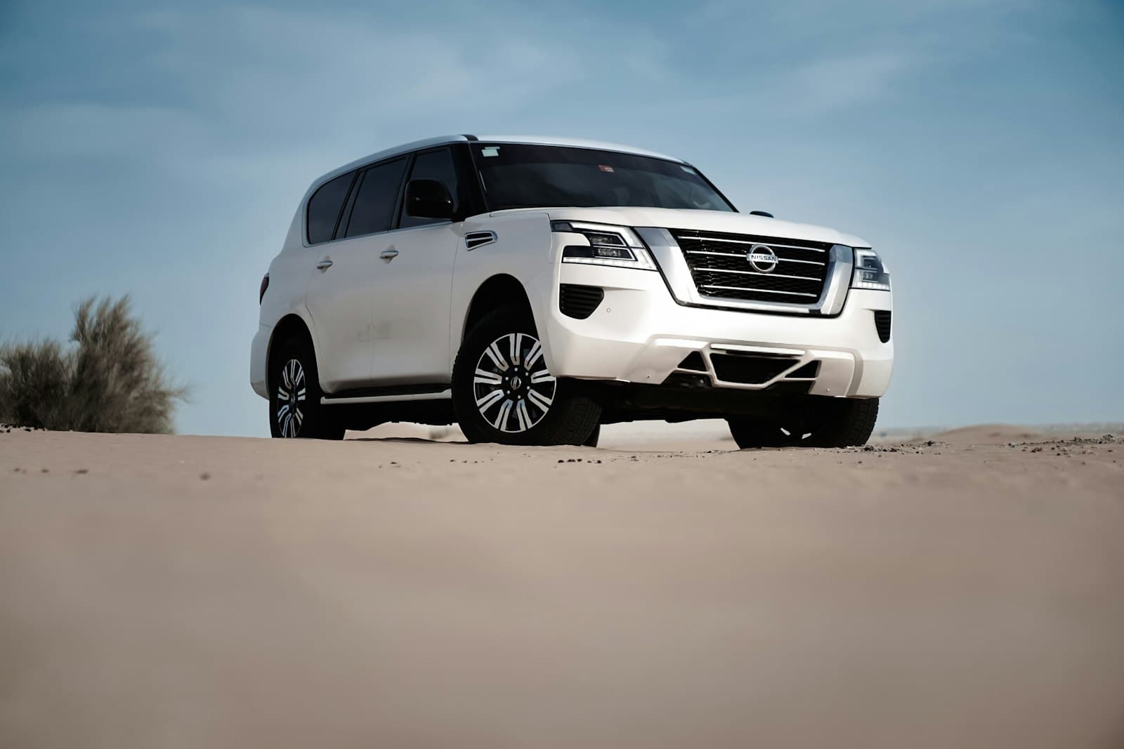 A white Nissan Patrol